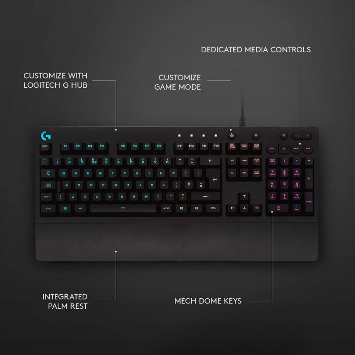 Logitech G213 Prodigy RGB Gaming Keyboard - Image 6