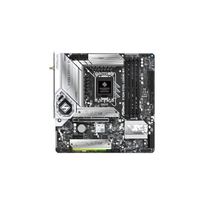 ASRock B760M Steel Legend WiFi Intel 1700 Motherboard 12/13/14 Gen - (Like New) - Image 2